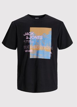Jack&Jones Tričko Desert 12210422 Čierna Relaxed Fit
