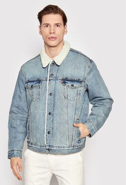 Levi's® Džínsová bunda Type 3 Sherpa 16365-0070 Modrá Regular Fit