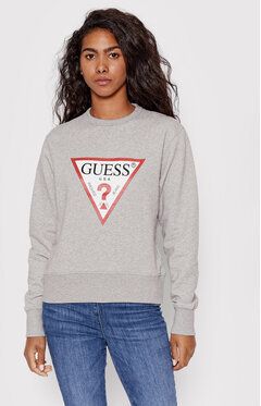 Guess Mikina Original W2YQ16 K9ZM1 Sivá Regular Fit