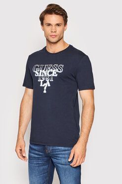 Guess Tričko M2YI44 J1311 Tmavomodrá Slim Fit
