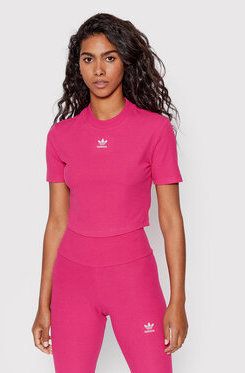 adidas Tričko adicolor Essentials HG6165 Ružová Regular Fit