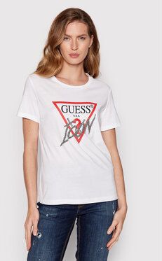 Guess Tričko W2YI26 I3Z11 Biela Regular Fit