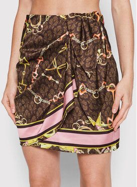 Guess Mini sukňa Eve W2PD89 WD8G0 Hnedá Regular Fit