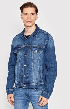 Pepe Jeans Džínsová bunda Pinner PM402465 Tmavomodrá Regular Fit