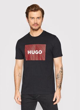 Hugo Tričko Dulive_U223 50471672 Čierna Regular Fit