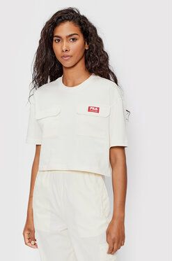 Fila Tričko Tallinn FAW0006 Biela Oversize