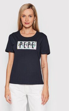 Pepe Jeans Tričko Patsy PL505218 Tmavomodrá Regular Fit