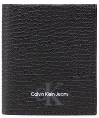 Calvin Klein Jeans Malá pánska peňaženka Mono Textured Small N/S Trifold K50K509499 Čierna