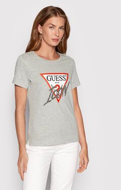 Guess Tričko W2YI26 I3Z11 Sivá Regular Fit