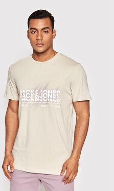 Jack&Jones Tričko Booster 12209209 Béžová Regular Fit