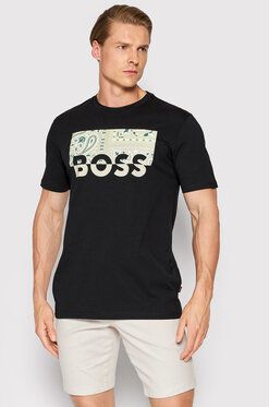 Boss Tričko Thinking 3 50469663 Čierna Regular Fit