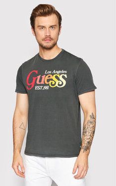 Guess Tričko M2YI07 K9RM1 Sivá Regular Fit