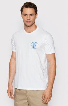 Kaotiko Tričko Party Time AK116-02-G002 Biela Regular Fit