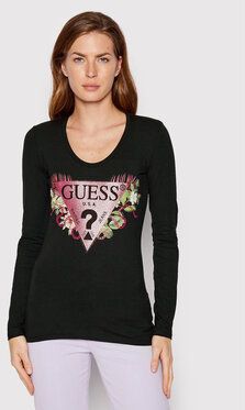 Guess Blúzka W2YI36 J1311 Čierna Slim Fit