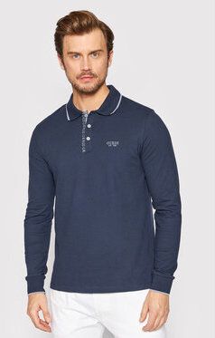 Guess Polokošeľa M2YP58 K7O61 Tmavomodrá Slim Fit