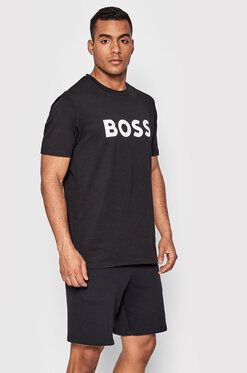 Boss Tričko Thinking 1 50481923 Čierna Regular Fit