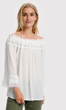 Cream Blúzka Bea 10608022 Biela Relaxed Fit