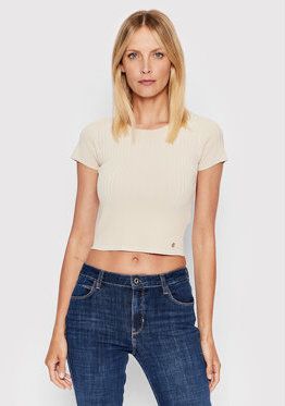 Guess Blúzka W2YR42 Z2U00 Béžová Slim Fit