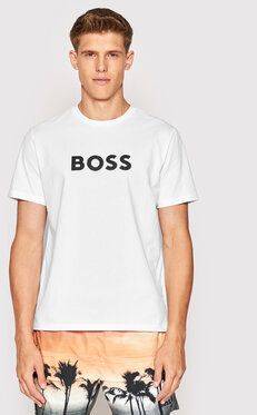 Boss Tričko 50469289 Biela Relaxed Fit