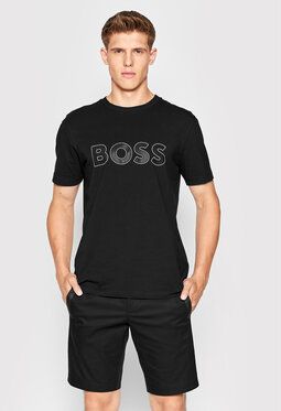 Boss Tričko 50474232 Čierna Regular Fit