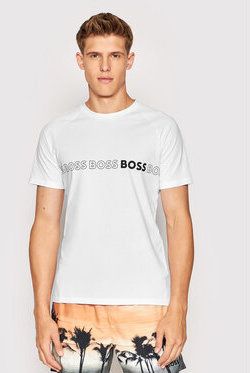 Boss Tričko 50469290 Biela Slim Fit