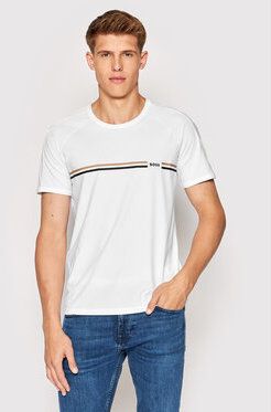Boss Tričko Vitality 50469597 Biela Regular Fit