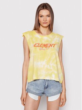 Element Top Skateman Muscle C3SGA8 Žltá Relaxed Fit