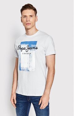 Pepe Jeans Tričko Sawyer PM508542 Modrá Regular Fit