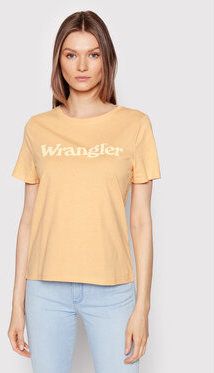 Wrangler Tričko W7N4GHA22 Oranžová Regular Fit