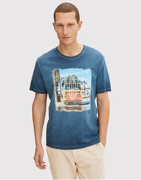 Tom Tailor Tričko 1031570 Modrá Regular Fit