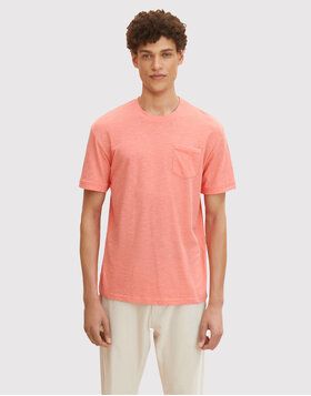 Tom Tailor Tričko 1031579 Oranžová Regular Fit