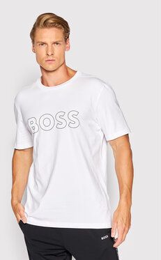 Boss Tričko 50474232 Biela Regular Fit