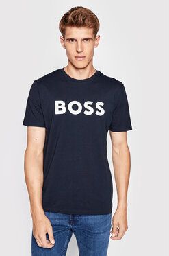 Boss Tričko Thinking 1 50481923 Tmavomodrá Regular Fit