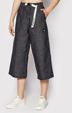 Converse Culottes nohavice Chambray 10023201-A01 Čierna Relaxed Fit