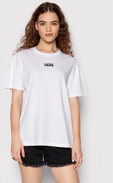 Vans Tričko Flying V VN0A7YUT Biela Oversize