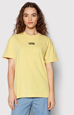 Vans Tričko Flying V VN0A7YUT Žltá Oversize