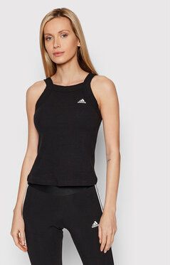 adidas Top Essentials Yoga Rib HD6748 Čierna Slim Fit