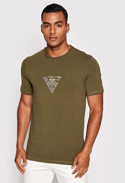 Guess Tričko Jimmy M2YI30 J1311 Zelená Slim Fit