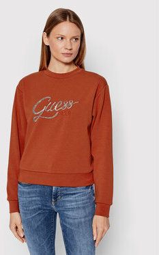 Guess Mikina W2YQ13 KB932 Červená Regular Fit