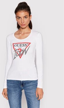 Guess Blúzka W2YI47 J1311 Biela Regular Fit