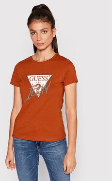 Guess Tričko W2YI26 I3Z11 Červená Regular Fit