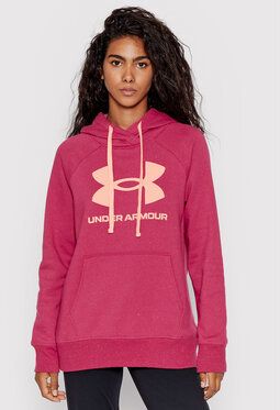 Under Armour Mikina Ua Rival Fleece Logo 1356318 Bordová Loose Fit