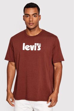 Levi's® Tričko Poster Logo 16143-0143 Bordová Relaxed Fit