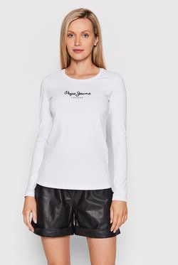 Pepe Jeans Blúzka New Virginia PL505203 Biela Slim Fit