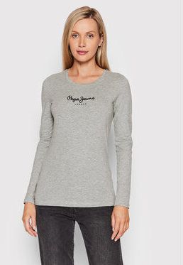 Pepe Jeans Blúzka New Virginia PL505203 Sivá Slim Fit