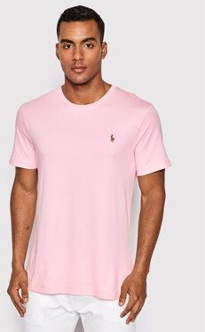 Polo Ralph Lauren Tričko 710740727010 Ružová Custom Slim Fit