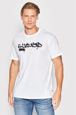 Guess Tričko M2YI13 K9RM1 Biela Regular Fit