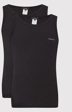 Versace Súprava 2 tank topov Intimo AU04022 Čierna Slim Fit