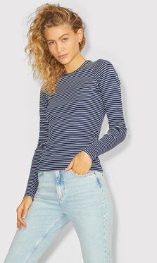 JJXX Blúzka Freya 12206480 Tmavomodrá Slim Fit
