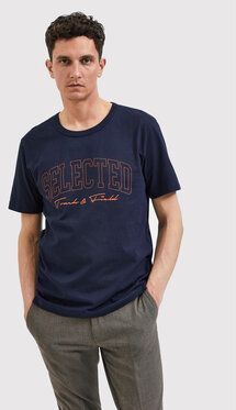 Selected Homme Tričko Bene 16085656 Tmavomodrá Regular Fit